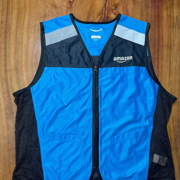 Amazon Flex Delivery Vest XL Reflective Luly Yang K3-30 - Picture 2 of 4